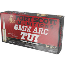 Fort Scott Munitions 6ARC-090-SCV2 Tumble Upon Impact (TUI) 6ARC 90gr Solid Copper Spun 20 Per Box/10 Case