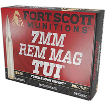 Fort Scott Munitions 7MMMAG-150-SCV2 Tumble Upon Impact (TUI) 7mm 150gr Solid Copper Spun 20 Per Box/10 Case