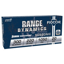 Fiocchi 300BLKSUB 300Blackout 220gr Hollow Point Boat Tail 20 Per Box/10 Case