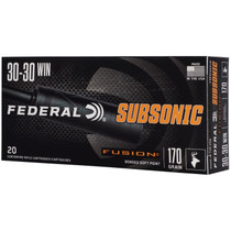 Federal F3030FS2SUB 30-30Win 170gr Fusion Soft Point 20 Per Box/10 Case