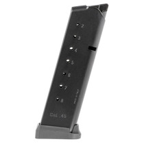 Mec-Gar MGCG4508MATCH 1911 Government 8rd 45 ACP, Blued w/Anti-Friction Coating Carbon Steel