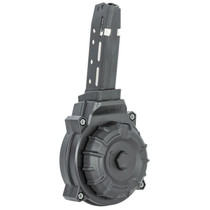 ProMag DRMA37 Standard 40rd Drum 45 ACP Compatible w/ Glock 30/21 Black DuPont Zytel Polymer