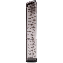 ETS Group GLK18G2 Pistol Mags 32rd Extended w/Gen2 Floor Plate 9mm Luger Compatible w/ Glock 17/18/19/19X/26/34/45 Clear Polymer