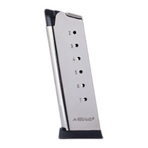 Mec-Gar MGCO4507NPF 1911 Officer 7rd 45 ACP, Nickel Carbon Steel