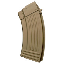 Global Ordnance LLC 810091157435 20rd Fully Ribbed 7.62x39mm Fits AK-47 FDE Steel