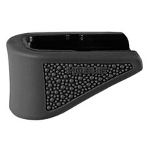 Hogue 18220 Extension Base Pad Fits Glock 42 Compatible w/ 6rd Magazine Black Overmolded Rubber