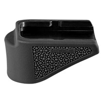 Hogue 18620 Extension Base Pad Fits Glock 26 Compatible w/ 10rd Magazine Black Overmolded Rubber