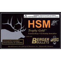 HSM 300RUM185VLD Trophy Gold Extended Range 300 RUM 185 gr Berger Hunting VLD Match 20 Per Box/ 20 Case