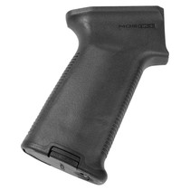 Magpul MAG537-BLK MOE+ Grip Black Polymer with OverMolded Rubber for AK-47, AK-74