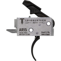 TriggerTech AH0TDB33NNC Duty Curved Trigger Two-Stage 3.50 lbs Draw Weight Fits AR-15