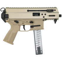 B&T Firearms 36176502CT APC9K 9mm Luger 30+1 4.30" Black Steel Barrel, Coyote Tan Picatinny Rail Receiver, Brace Adapter, Coyote Polymer Grips, Ambidextrous