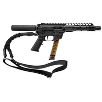 FREEDOM ORDNANCE FX9P8T FX-9 9mm Luger 32+1 8", Black, M-LOK Handguard, Padded Buffer Tube, A2 Grip, 3" Faux Suppressor, Includes Sling