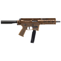 B&T Firearms BT500167ABCT SPC10 10mm Auto 30+1 8.90", Coyote Brown, Buffer Tube Brace, Polymer Grip, Tri-Lug Adapter (Glock Mag Compatible)