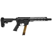 FREEDOM ORDNANCE FX9P10S FX-9 9mm Luger 31+1 10" Black Nitride Steel Barrel, M-LOK Handguards, Black Anodized Aluminum Picatinny Rail Receiver, Black SBA3 Brace, AR15 Grips, Right Hand