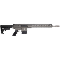 Great Lakes Firearms GL10308SSTNG GLFA 308 Win 10+1 18" Cerakote Threaded Barrel, Tungsten Cerakote Picatinny Rail Aluminum Receiver, 6 Position Mil-Spec Synthetic Stock, Mil-spec Polymer Grip