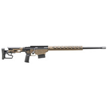 Ruger 18105 Precision 6.5 PRC 10+1 26" Black Threaded Barrel, Smoked Bronze Cerakote Picatinny Rail Stainless Steel Receiver, M-LOK Handguard, Adj Folding Black Stock, Black Magpul K2-XL Grip