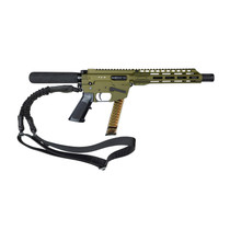 FREEDOM ORDNANCE FX9P10T-ODG FX9 9mm Luger 31+1 10" Black Nitride Stainless Steel Barrel, M-LOK Handguard, Black Anodized Aluminum Picatinny Rail Receiver, OD Green Pistol Tube, AR15 Grip, Right Hand