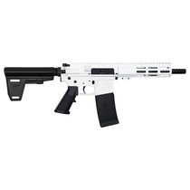 Great Lakes Firearms GL15223PBWHT AR-15 223 Wylde 30+1 7.50" Black Nitride Threaded Barrel, M-LOK Handguard, White Cerakote Aluminum Receiver w/Picatinny Rail, Black Polymer Mil-Spec Grip