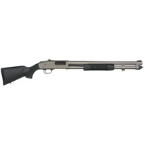 Mossberg 50796 590A1 NFA Pro 12 Gauge 3" 5+1 20" Tungsten Gray Cerakote Barrel & Drilled & Tapped Steel Receiver, Black Synthetic Stock