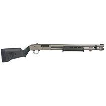 Mossberg 50797 590A1 12 Gauge 6+1 20" Tungsten Gray Cerakote Barrel & Drilled & Tapped Receiver, Magpul SGA Black Synthetic Stock