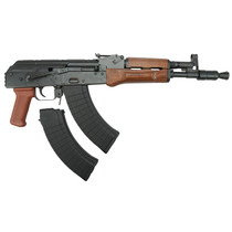 Pioneer Arms AK0031FTPROW Hellpup Pro 7.62x39mm 30+1 11.73" Black Threaded Barrel, Receiver w/Black Side Mounted Optic Rail, Rear Picatinny Rail, Wood Forend, Wood Grip, Right Hand