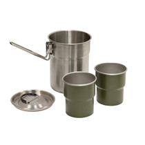 Stansport 2 Person Backpacking Cook Set 1L Stainless Steel