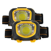LUXPRO LED Headlamps 250 Lumens Black/Yellow 2-Pack