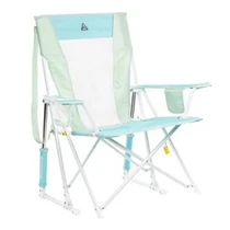 GCI Outdoor Comfort Pro Rocker Camping Chair Pastel Green Colorblock