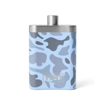 YETI Flask 7 oz Blue Camo Stainless Steel with Funnel