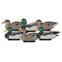 Dakota Decoy X-Treme Painted Head Packable Mallard Floaters 6 Pack
