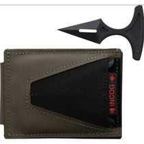 Toor Knives Snake Doctor G10 Push Dagger & INCOG Wallet Ranger Green