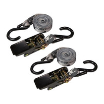 Hawk 10' Camo Ratchet Straps Coated J Hooks 500 lb. WL 2 Pack