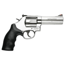 Smith & Wesson M686 Distinguished Combat .357 Mag 4" Barrel SS White Outline/Red Ramp Sights