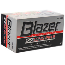 CCI 0021 Blazer High Velocity 22 Long Rifle LR 40 GR Lead Round Nose 50 Box