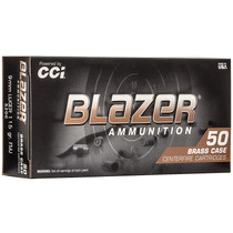 CCI 5200 Blazer Brass 9mm Luger 115 GR Full Metal Jacket Round Nose 50 Box