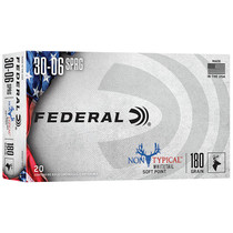 Federal 3006DT180 NonTypical 3006 Springfield 180 GR NonTypical Soft Point SP 20 Box