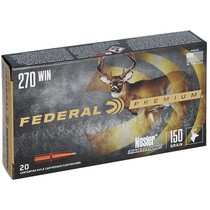 Federal P270E Premium 270 Winchester 150 GR Nosler Partition NP 20 Box