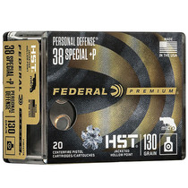 Federal P38HST1S Premium Personal Defense HST Micro 38 Special P 130 GR HSTJHP 20 Box