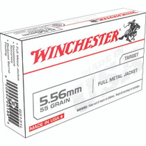 Winchester Ammo Q3131L USA 5.56mm 55 GR Full Metal Jacket FMJ 20 Box