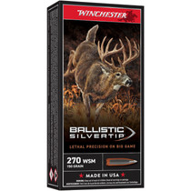 Winchester Ammo SBST2705A Ballistic Silvertip 270 WSM 150 GR Polymer Tip 20 Box