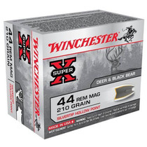 Winchester X44MS SuperX 44 Rem Mag 210 GR Silvertip HP 20 Rounds