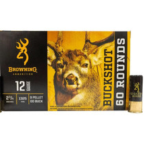 BROWNING 12 GAUGE 2 3/4" 9 PELLET 00 BUCKSHOT 60 ROUND BULK PACK