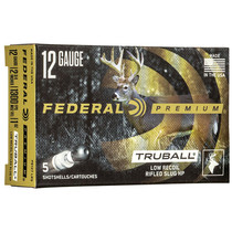 Federal PB127LRS Premium Vital-Shok TruBall 12 Gauge 2-3/4" Rifled Slug 1 oz Slug Shot 5 Box