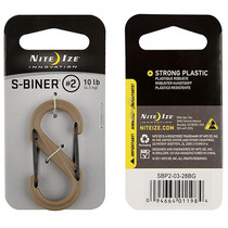 NITE IZE S-Biner Plastic Dual Carabiner #2 Coyote
