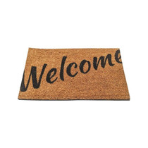 Manakey Group 54254 29.5 x 17.5 in. Coir Mat - Welcome