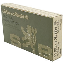 Sellier & Bellot 5.56 NATO Ammo 55GR FMJ M193 20 Rounds