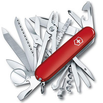 Victorinox Swiss Army SwissChamp Folding Pocket Knife 10 Function SS Blade