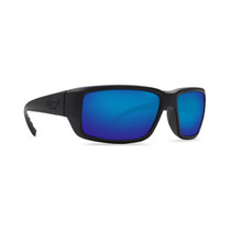 Costa Del Mar Polarized Sunglasses Blackout Frame/Blue Mirror Glass Lens