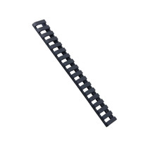 ERGO Low Profile Picatinny Rail Cover 7" Polymer Black Package of 3