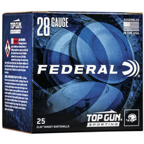 Federal Top Gun Sporting Ammunition 28 Gauge 2-3/4" 3/4 oz #8 Shot Box of 25